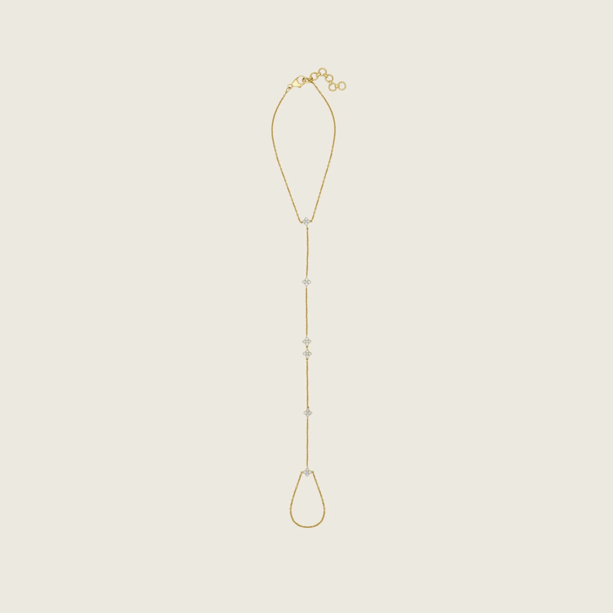 Clover Diamond Hand Chain